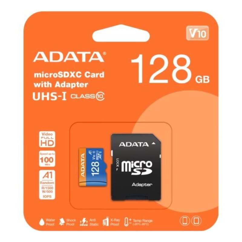 کارت حافظه MICRO SD ظرفیت 128 گیگابایت برند ADATA